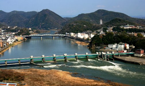 Kiso River from Mount Igi 2010-02-28
