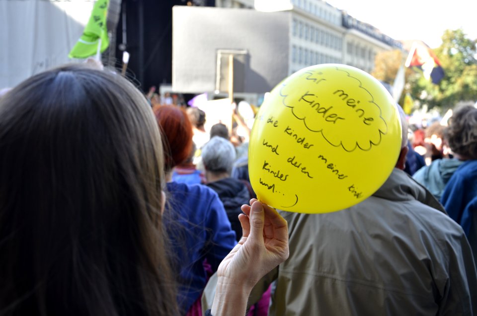 Klimademo Bern Für meine Kinder