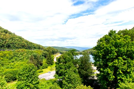 Kittanning Reservoir seen from Horseshoe Curve 