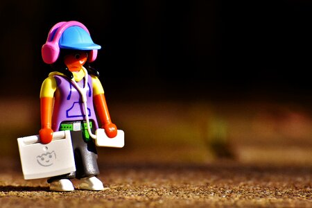 Headphones listen to music playmobil