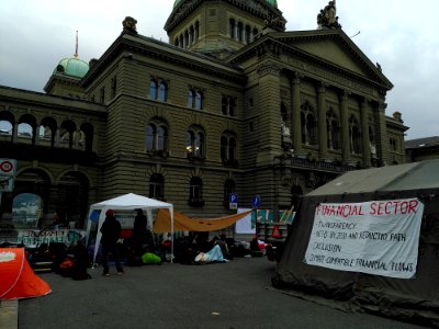 Klimastreik Besetzung Bundesplatz Bern 07