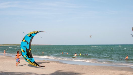 Kitesurfing in El Yaque Beach photo