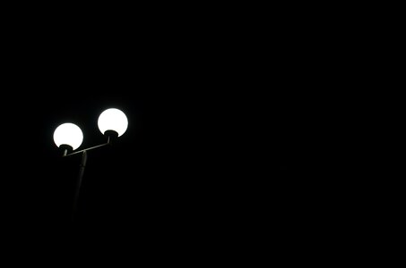 Night picture street lamp mood photo
