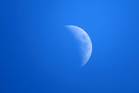 Half moon night sky crescent moon photo