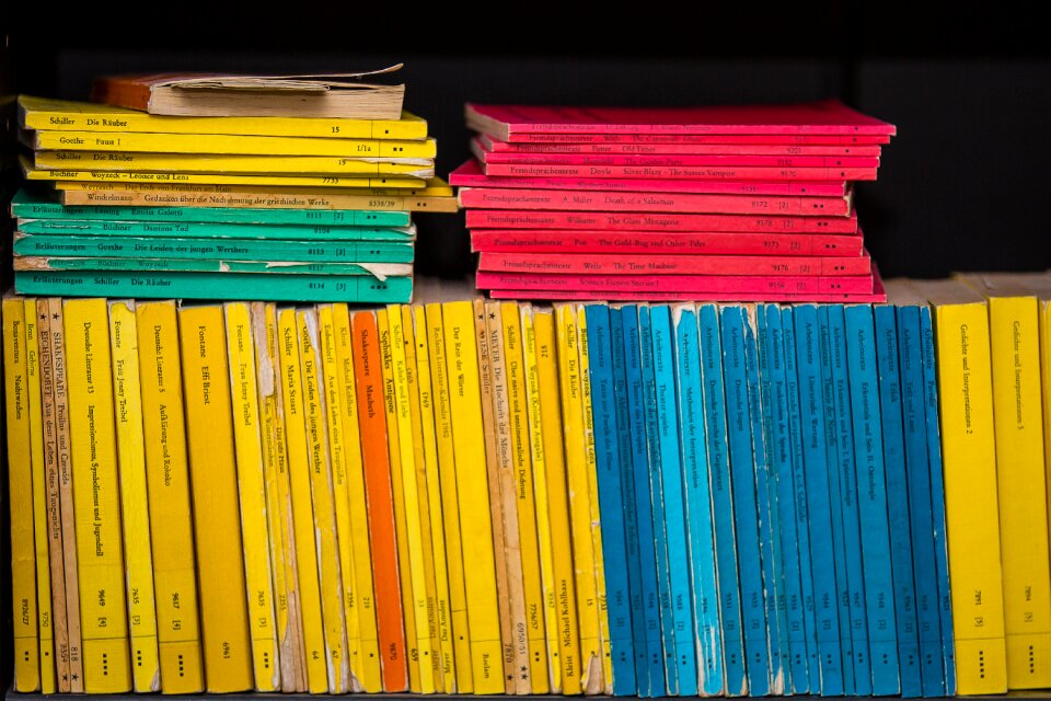 Literature bookshelf booklet