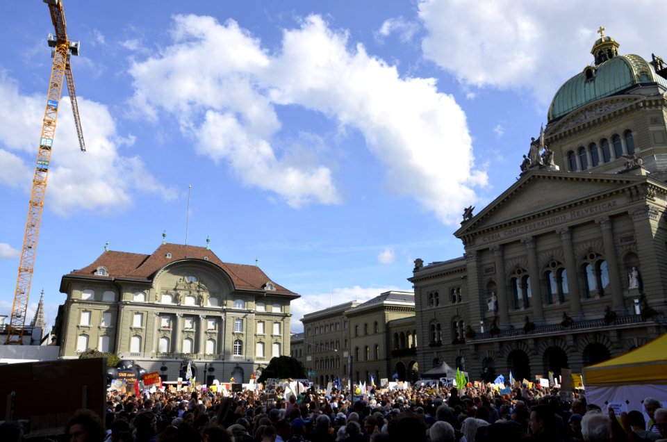 Klimademo Bern Bundesplatz