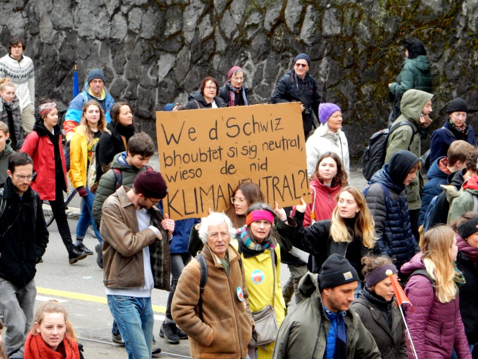 Klimastreikdemo Bern Klimaneutral