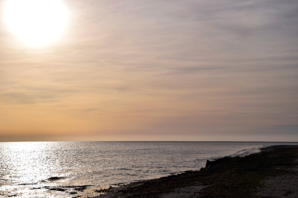 Beach distant mood photo