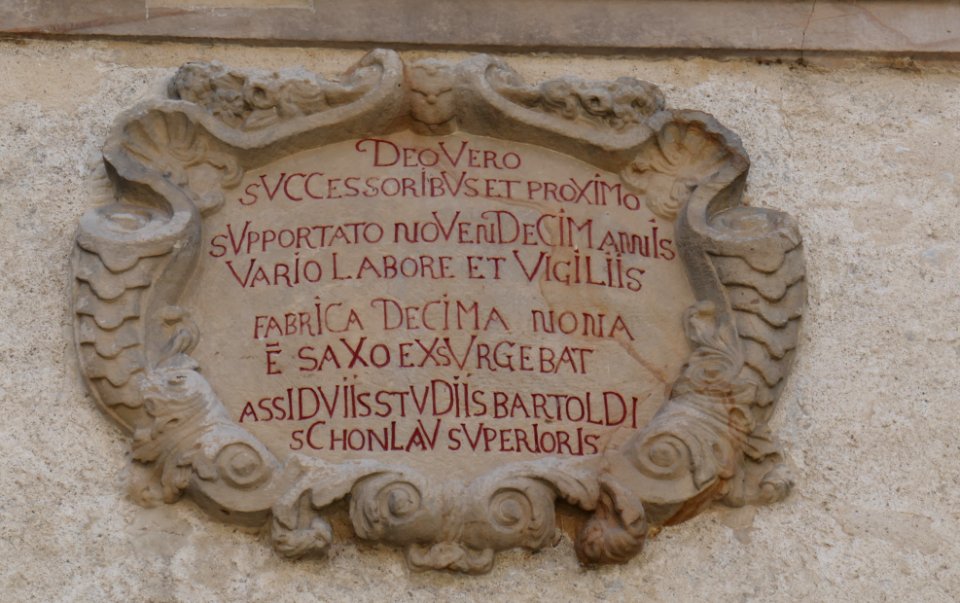 Kloster Dalheim - Südflügel - Inschrift