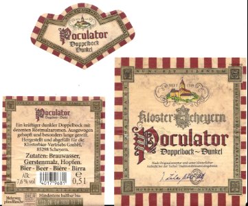 Kloster Scheyern - Poculator Doppelbock Dunkel, 2019