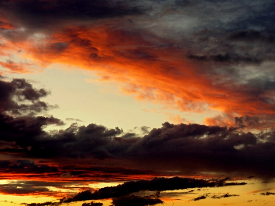 Color sunset afterglow