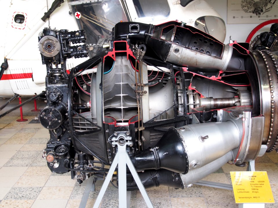 Klimov VK-1F (1948) used in MiG 17 at Flugausstellung Hermeskeil, pic3