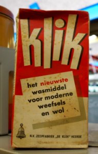 Klik wasmiddel, NV Zeepfabriek De Klok Heerde pic1