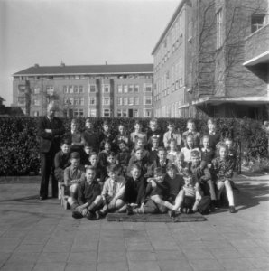 Klassefoto Olympiaschool Amsterdam, Bestanddeelnr 901-5984