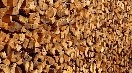 Firewood pile of wood matrei photo