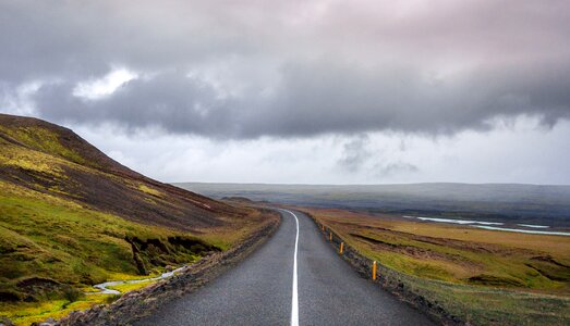 Water coast road photo