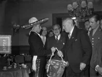 KLM-diner met Mexicanen in lEurope, Bestanddeelnr 905-3764
