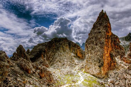 South tyrol alpine alpine panorama