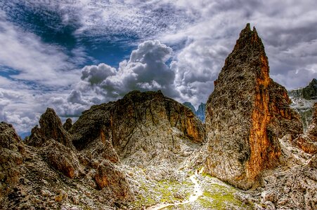 South tyrol alpine alpine panorama photo