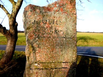 Klein Gottschow Kilometerstein 3
