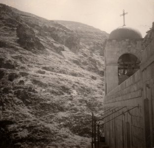 Kloster im Wadi Qelt 1960