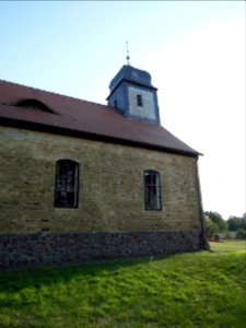Kirche Grabo bei Straach -Nordansicht hochkant- Ende September 2020