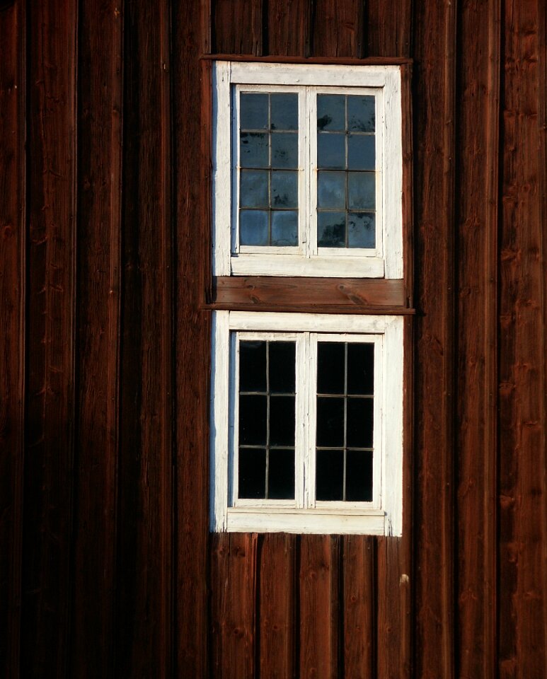Wooden fascia wooden building old house
