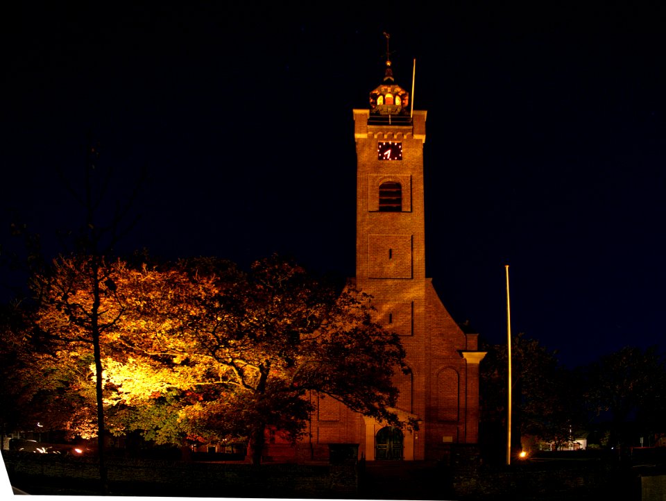 Kirche Burgh Nachts
