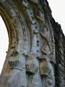 Kirkham Priory, detail of arch 1