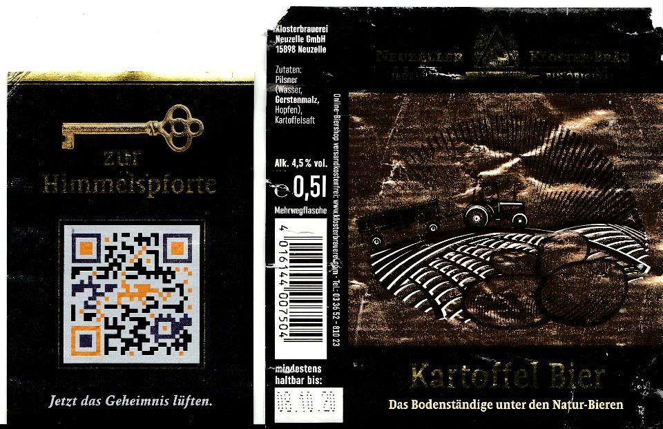 Klosterbrauerei Neuzelle GmbH - Kartoffel Bier
