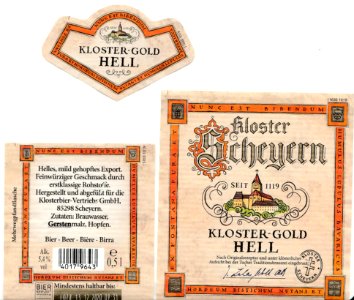 Klosterbier-Vertriebs GmbH - Kloster Scheyern - Kloster-Gold hell