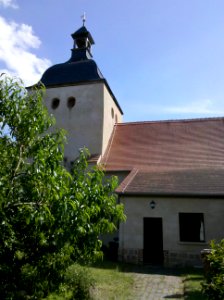 Kirche Gröbern -Turm- im Juli 2020c