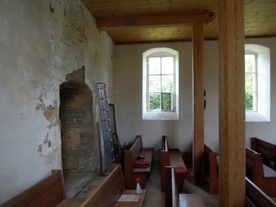 Kirche Berkau -Innen Schiff- im August 2020c