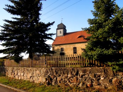 Kirche Grabo bei Straach -Südansicht straßenseitig- Ende September 2020