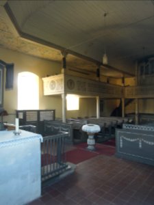 Kirche Grabo bei Straach -Innenansicht Saal hochkant von Ostnordost- Ende September 2020