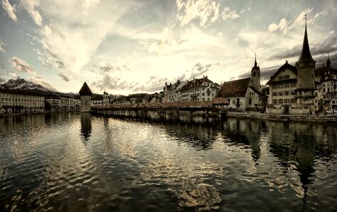 Sky water lake