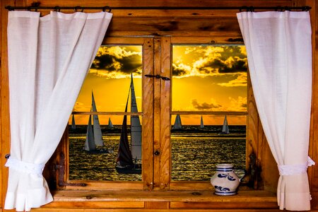 Landscape outlook curtain