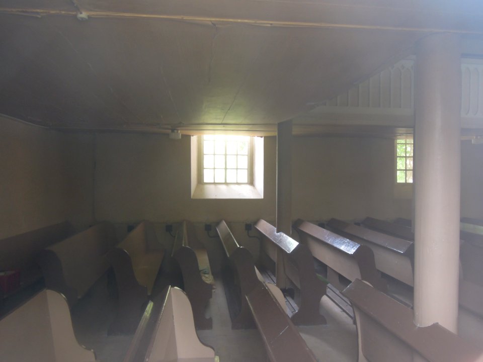 Kirche Dobien -Innenansicht Saal von Süd- August 2020