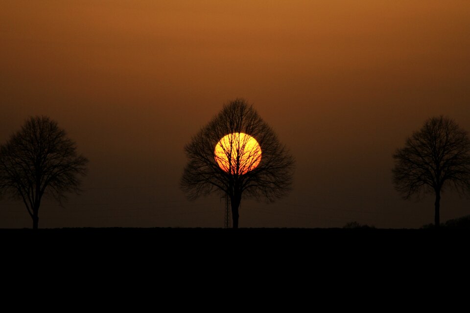 Abendstimmung setting sun evening sky