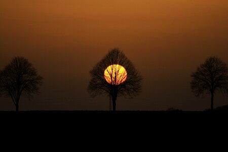 Abendstimmung setting sun evening sky photo