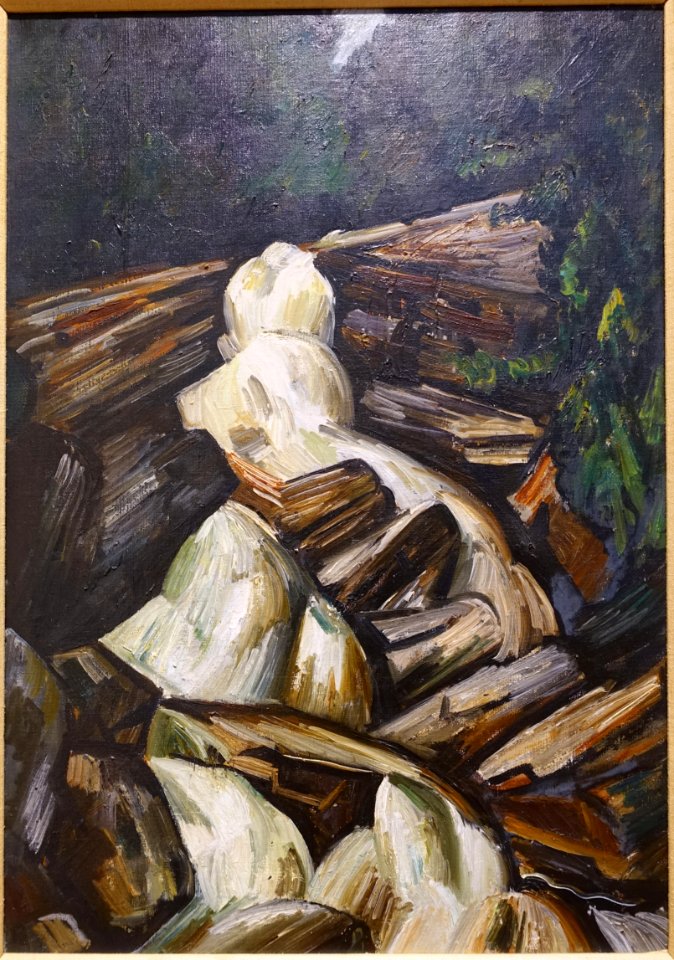 Kinsman Falls by Marsden Hartley, 1930, oil on canvas - Portland Museum of Art - Portland, Maine - DSC04330