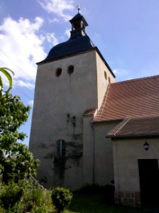 Kirche Gröbern -Turm- im Juli 2020a