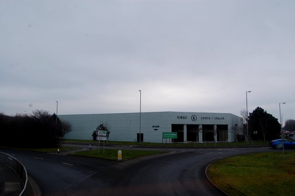 Kings Church, Willingdon Drove-Marshall Roundabout junction, Eastbourne (February 2019) (2)