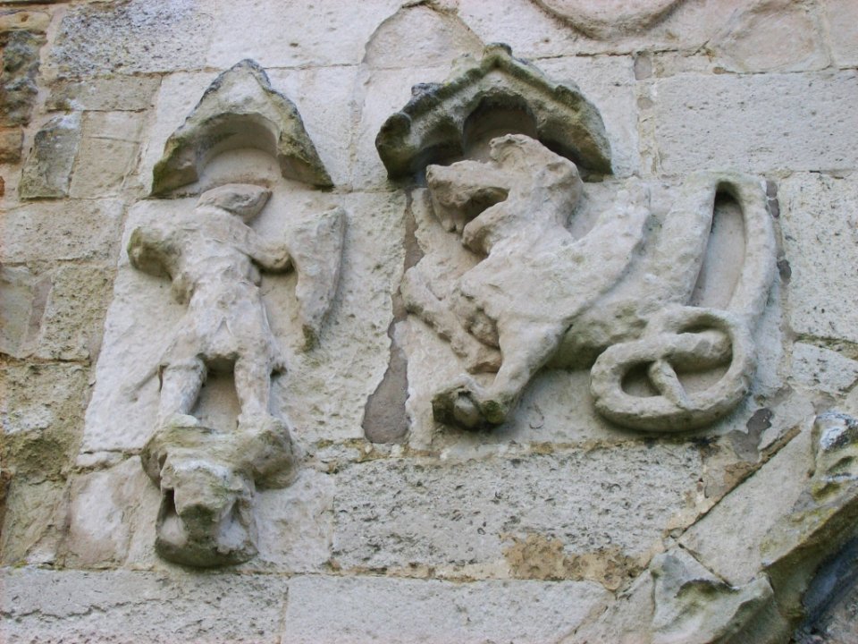 Kirkham Priory, George and the dragon