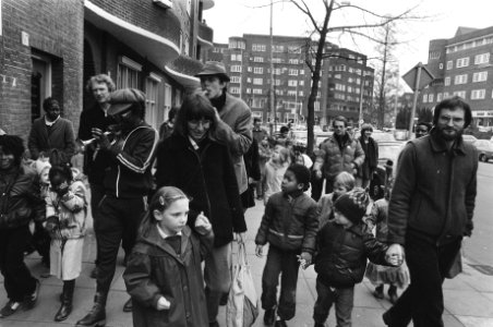 Kinderoptocht tegen racisme en fascisme in Amsterdam, Bestanddeelnr 932-0630