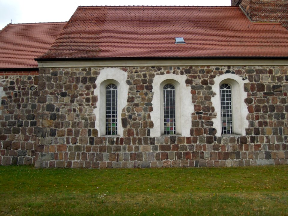 Kirche Gadegast -Nordfassade frontal- August 2020