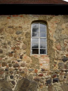 Kirche Reinsdorf -Südfassade Saallicht ostseitig- August 2020