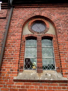 Kirche Köpnick -Westfassade chorseitiges Saallicht- im August 2020