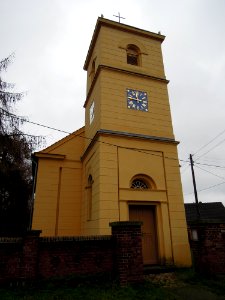 Kirche Woltersdorf -Turmuhr Westseite- Ende Dezember 2019