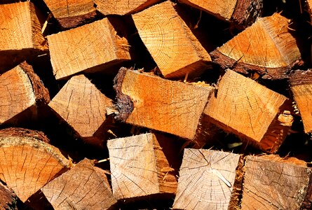 Wood fireplace firewood photo